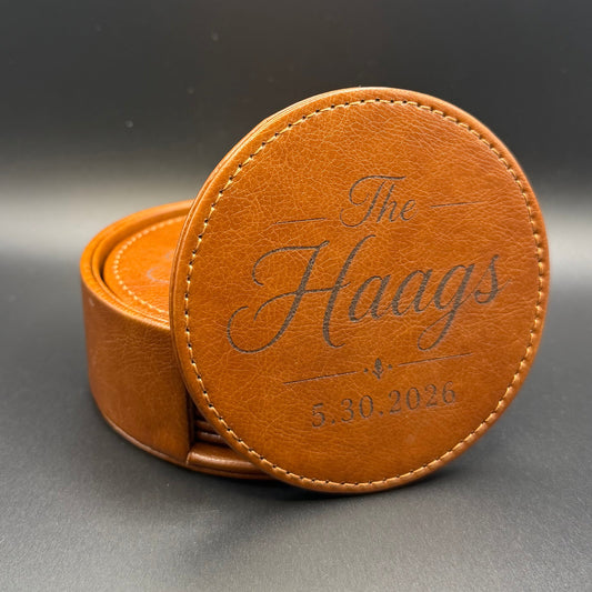 Custom Wedding Coasters
